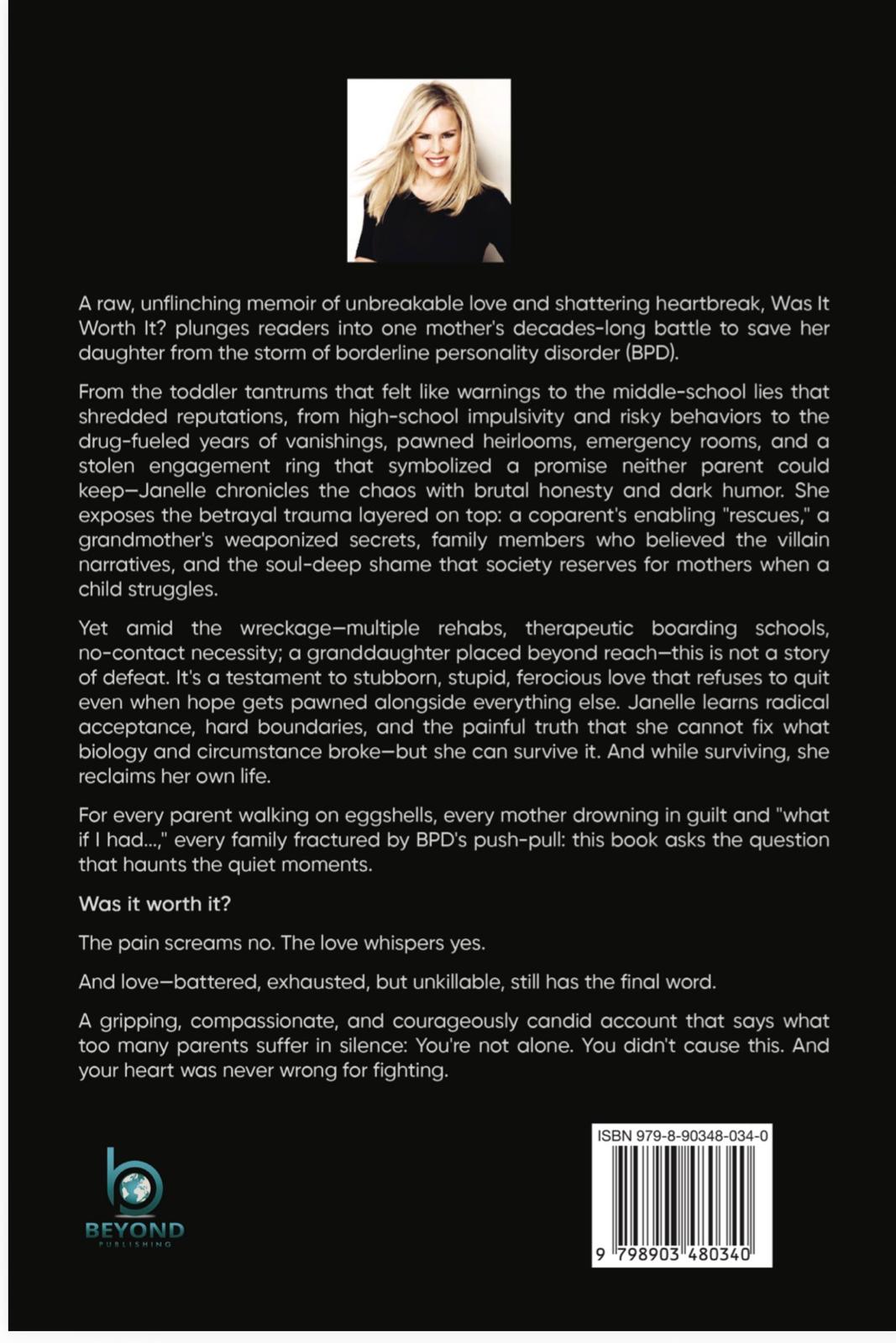 Was It Worth It? - Back Cover